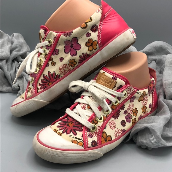 coach flower sneakers